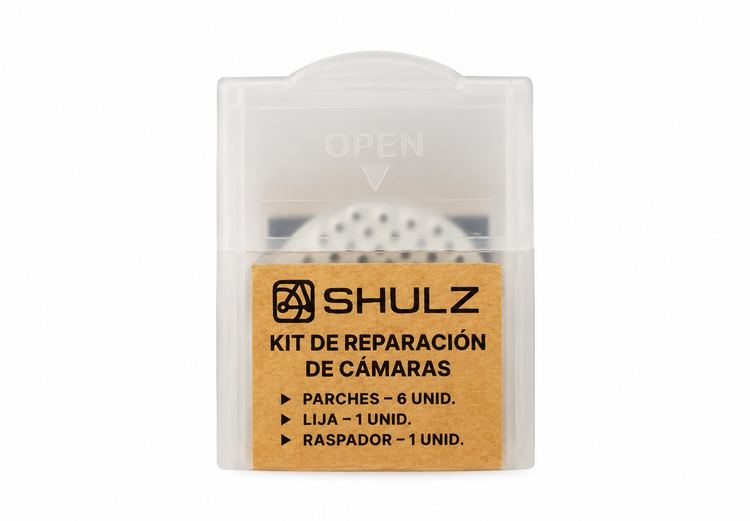 Kit de reparación SHULZ: 6 parches autoadhesivos y raspador