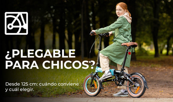 ¿Desde qué altura conviene una bicicleta plegable para niños? Opciones para chicos y adolescentes